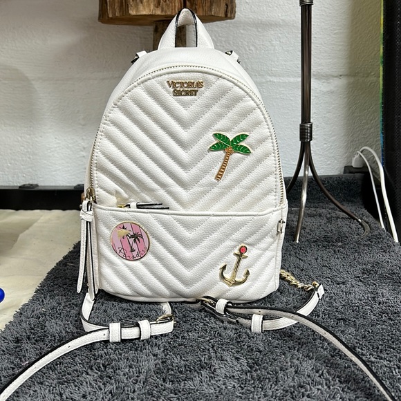 Victoria's Secret Bags Victorias Secret White Backpack Purse Plam